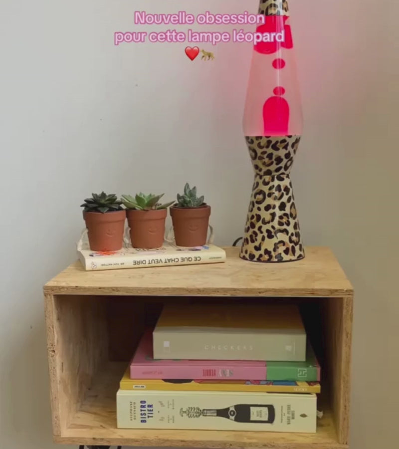 Lampe à lave léopard