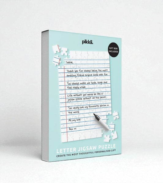 Puzzle personnalisé avec petite lettre