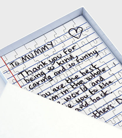 Puzzle personnalisé avec petite lettre