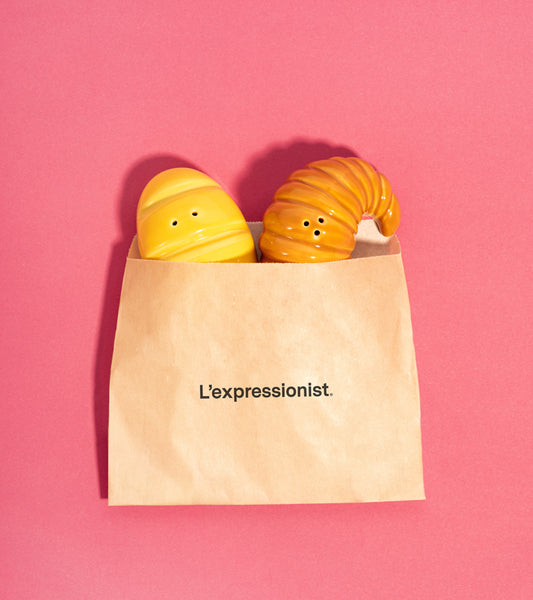 Salière et poivrière baguette et croissant