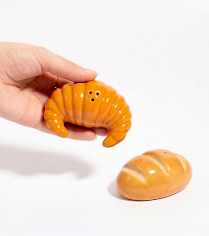 Salière et poivrière baguette et croissant