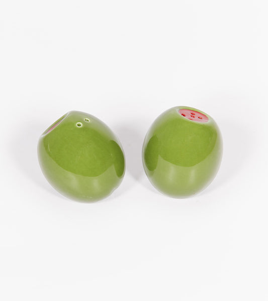 Salière et poivrière olive