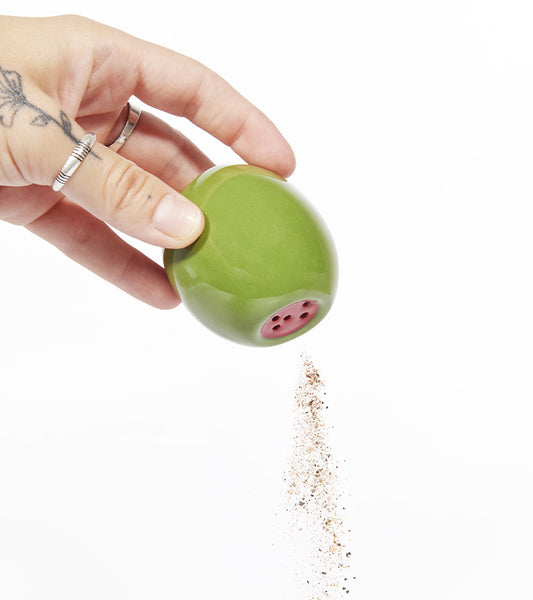 Salière et poivrière olive