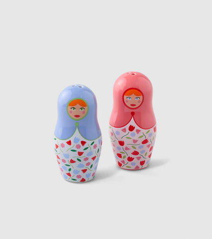 Salière poivrière poupées russes
