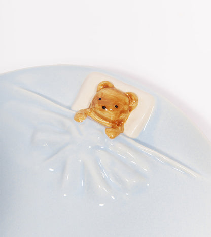 Set de 2 assiettes Ourson endormi