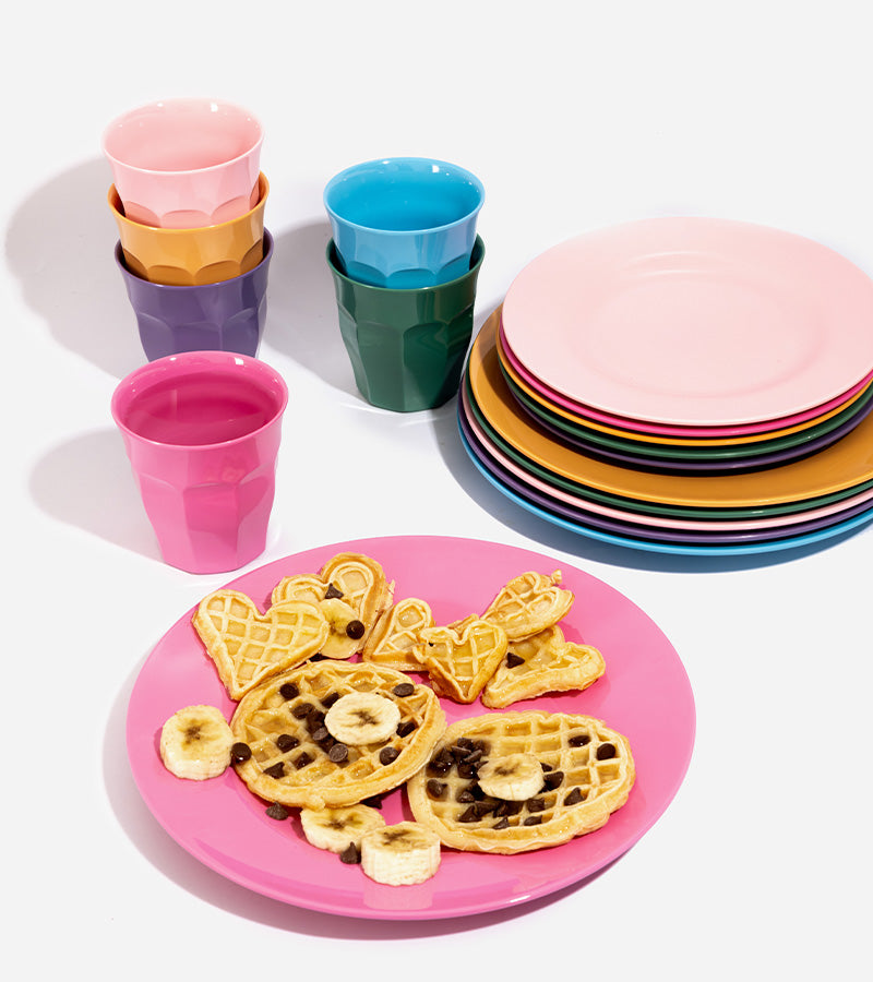 6 ASSIETTES À DESSERT EN FAÏENCE DE SARREGUEMINES MODÈLE F