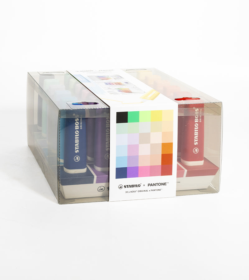 Set de bureau de 30 surligneurs - STABILO x PANTONE