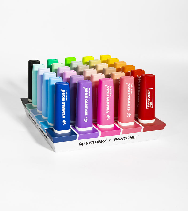 Set de bureau de 30 surligneurs - STABILO x PANTONE