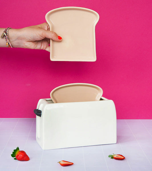 Set de deux assiettes toast