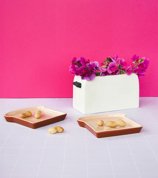Set de deux assiettes toast