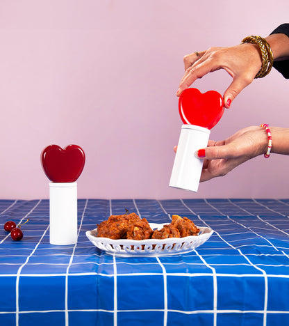 Set de moulins à épices coeur