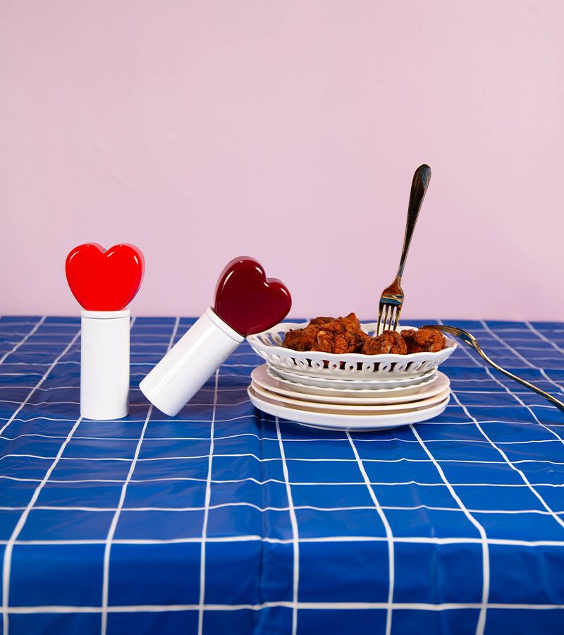 Set de moulins à épices coeur