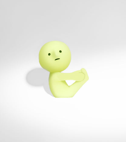 Figurine fluorescente Smiski - série Yoga 