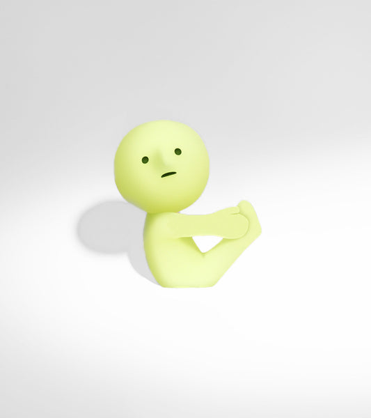 Figurine fluorescente Smiski - série Yoga 
