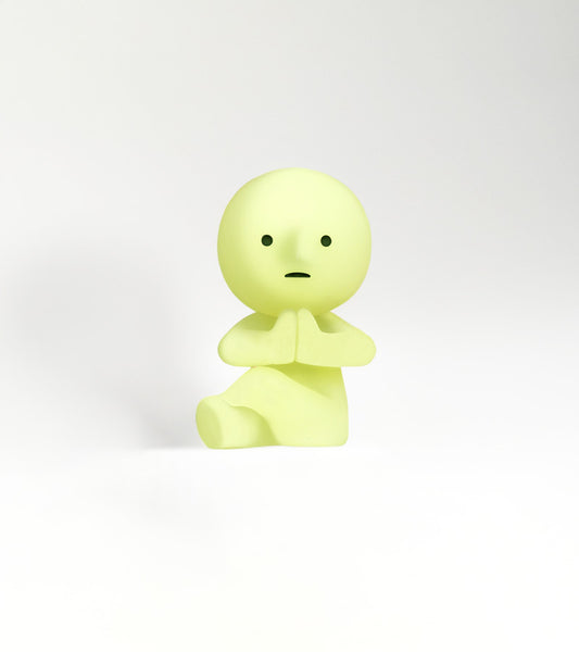 Figurine fluorescente Smiski - série Yoga 
