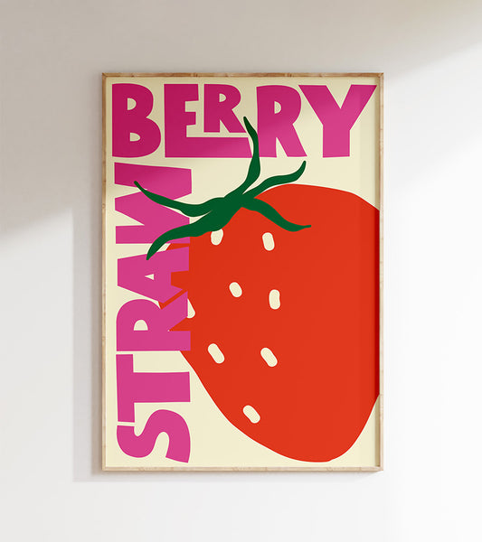 Strawberry - Affiche A3  Inoui affiches
