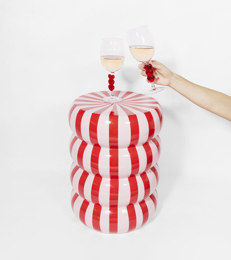 Table d’appoint candy rose