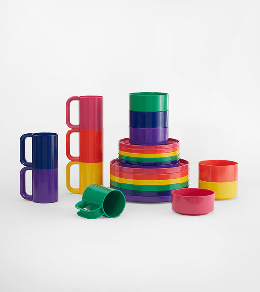 Vaisselle Max, set de 6 assiettes rainbow - Heller
