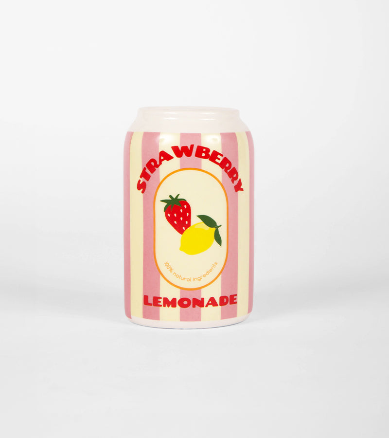 Vase canette strawberry lemonade