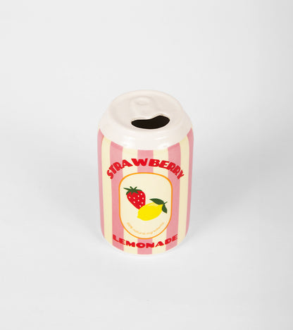 Vase canette strawberry lemonade
