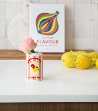 Vase canette strawberry lemonade