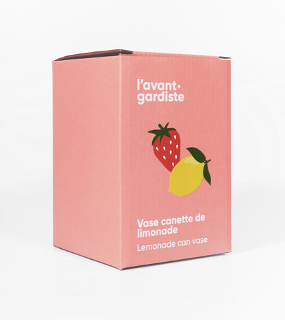 Vase Canette strawberry lemonade