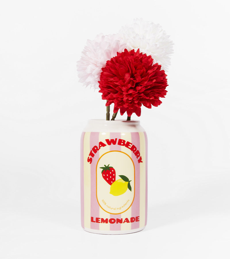 Vase Canette strawberry lemonade