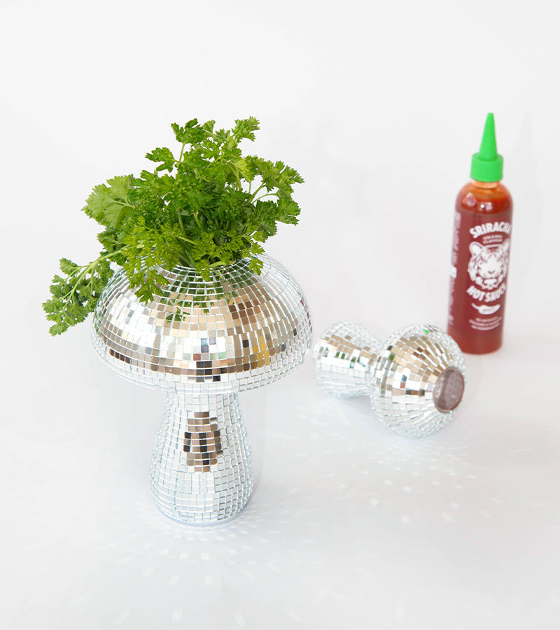 Vase champignon disco