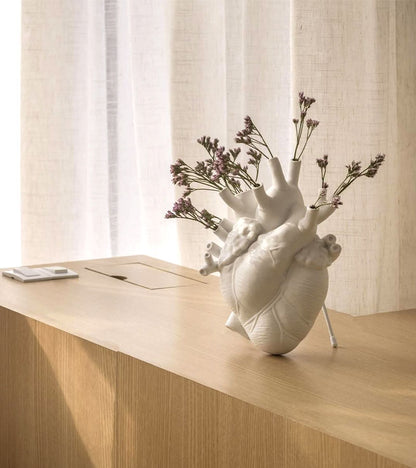 Vase coeur en porcelaine