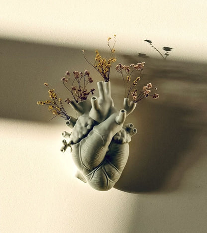 Vase coeur en porcelaine