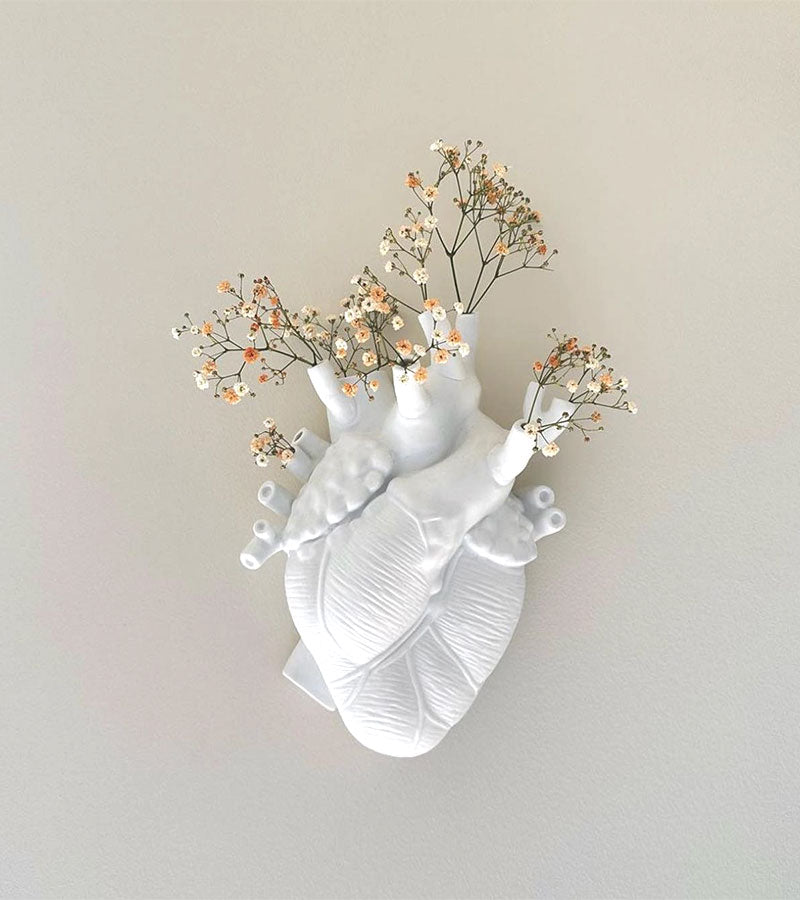 Vase coeur en porcelaine