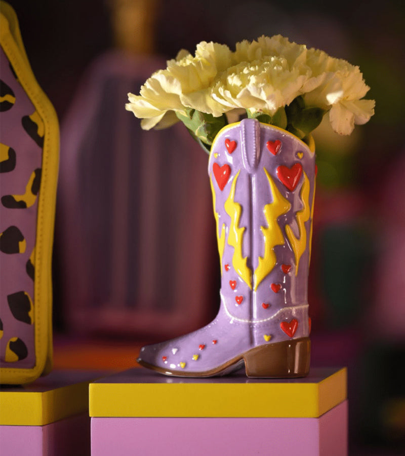 Petit vase botte de cowboy