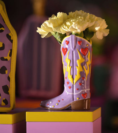 Petit vase botte de cowboy