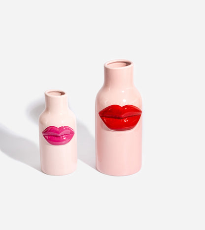 Vase lips en céramique Petit  Rice