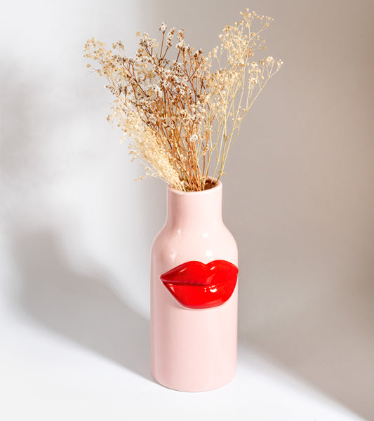 Vase lips en céramique  Rice