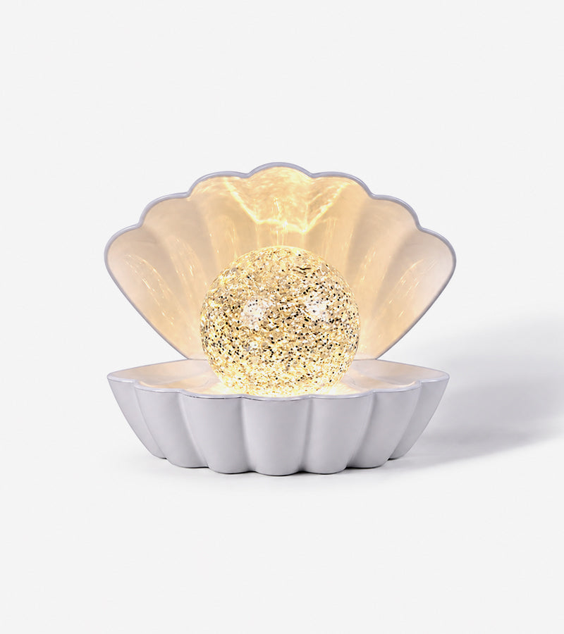 Veilleuse coquillage à paillettes