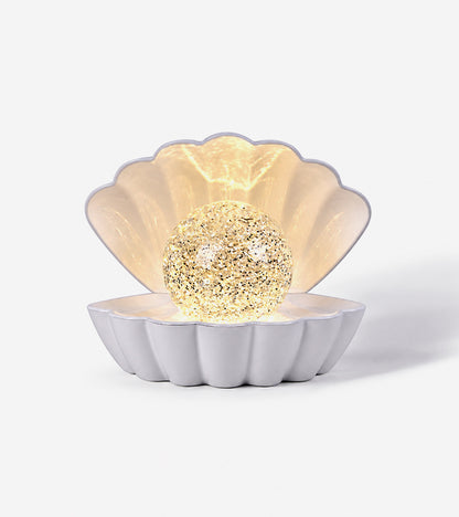Veilleuse coquillage à paillettes