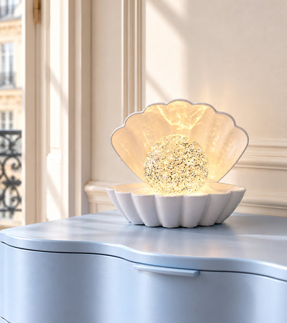 Veilleuse coquillage à paillettes
