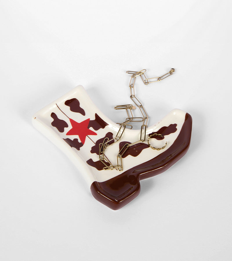 Vide-poche santiag vache