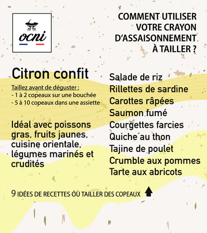 Kit découverte d’assaisonnement en crayons à tailler  OCNI FACTORY