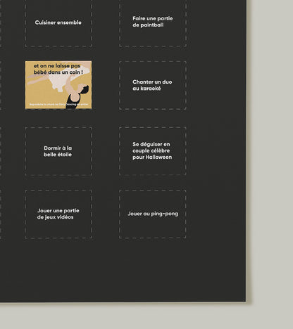 Poster 50 choses à faire en couple  L'Avant Gardiste