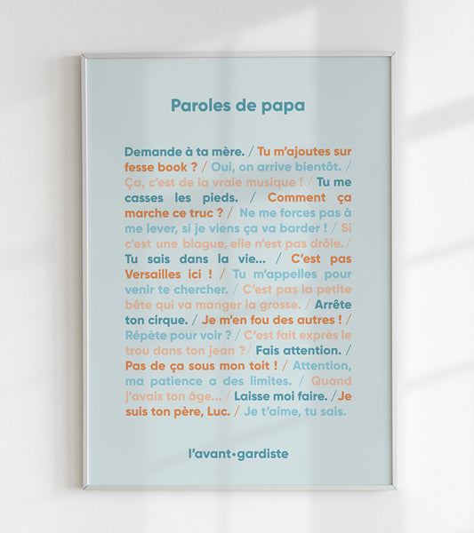 Poster - Paroles de papa